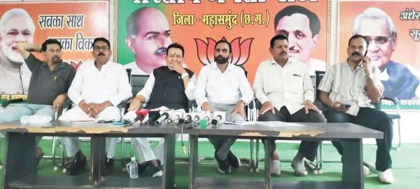पुत्र को बचाने भूपेश ने पूरी कांग्रेस को आंदोलन में झोंक दिया-भाजपा