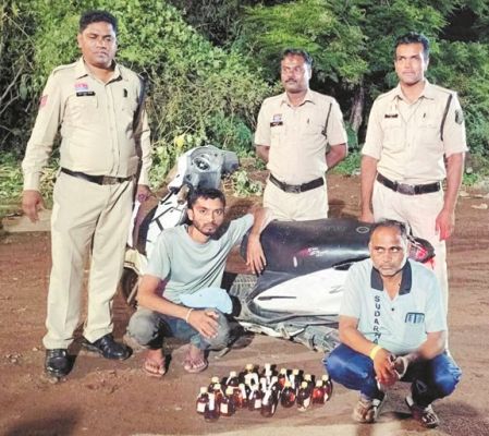 अवैध शराब परिवहन, 2 पकड़ाए