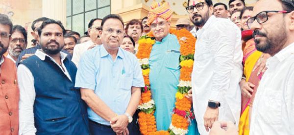 संदीप के पदभार ग्रहण में राजिम के सैकड़ों कार्यकर्ता हुए शामिल