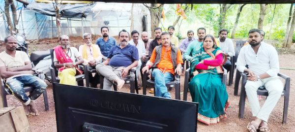 पर्यावरण धाम अमेरी में भाजपाईयों ने सुनी मन की बात