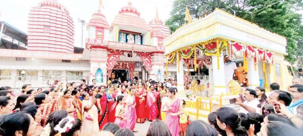 श्री सत्य सार्इं प्रेम प्रवाहिनी रथ का स्वागत