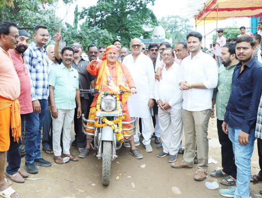 पंचकोशीय यात्रा का नपाध्यक्ष ने किया स्वागत