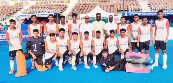 छग हॉकी टीम ने गोवा, अरुणाचल और बंगाल को हराया  बी डिवीजन में किया पुल टॉप