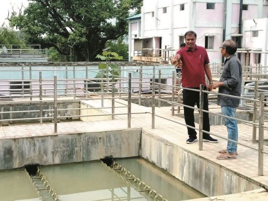 गंदा पानी की शिकायत, महापौर ने किया प्लांट का निरीक्षण