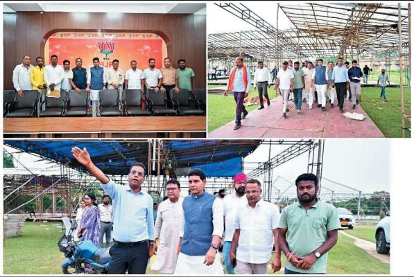 सारंगढ़ में प्रभारी मंत्री टंकराम का आगमन