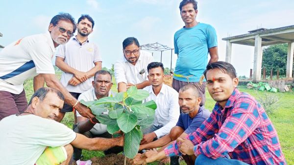 रक्षाबंधन पर कांग्रेसियों ने लगाया एक पेड़ बहन के नाम