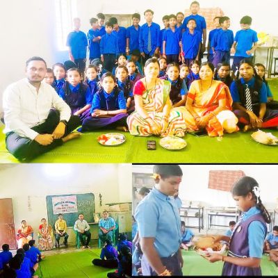 पूर्व माध्यमिक  शाला सोनाबाल में रक्षाबंधन समारोह