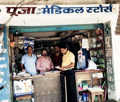फिंगेश्वर में औषधि विभाग का छापा, मेडिकल स्टोर में नशीली दवाओं का जखीरा बरामद