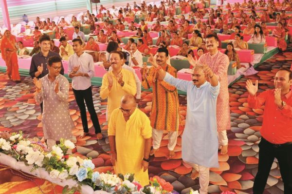 श्रीराम और श्रीकृष्ण की भक्ति से सराबोर हुई महेश कॉलोनी