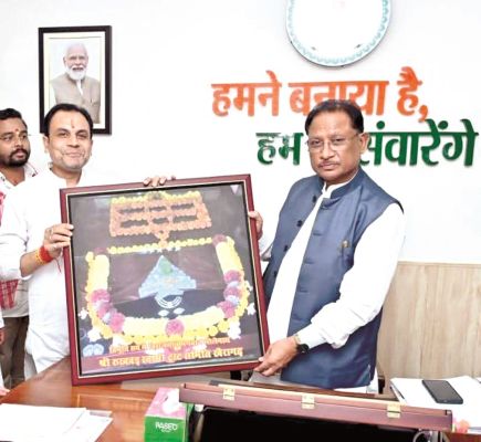 सांसद प्रतिनिधि सिंह ने सीएम के सामने रखा खैरागढ़ विकास का खाका