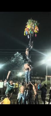 कृष्ण जन्मोत्सव की धूम, जगह-जगह फोड़ी मटकी