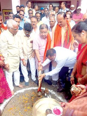 विधायक सोनी ने विकास कार्यों का किया भूमिपूजन