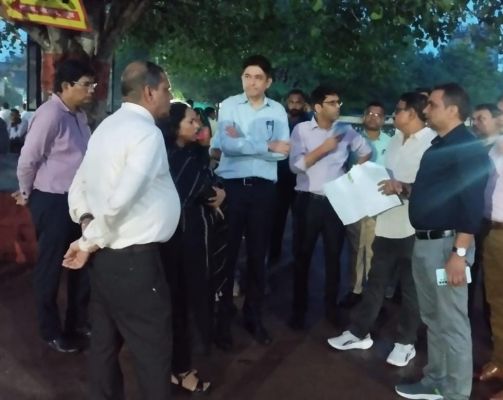 स्वास्थ्य सचिव-आयुक्त चिकित्सा शिक्षा ने किया अम्बेडकर अस्पताल के प्रस्तावित नव निर्माण स्थलों का निरीक्षण