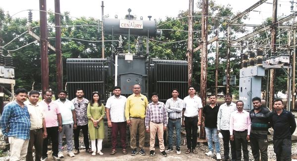 सुरगी में नया पावर ट्रांसफार्मर स्थापित