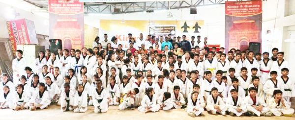 जिला स्तर बेल्ट परीक्षा में इंडियन ताइक्वांडो क्लब भिलाई चरोदा के 65 खिलाड़ी सफल