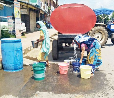 नगर पालिका में पानी की समस्या