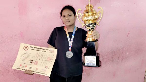 राष्ट्रीय समुराई में अविनाश को स्वर्ण व साक्षी साहू को रजत