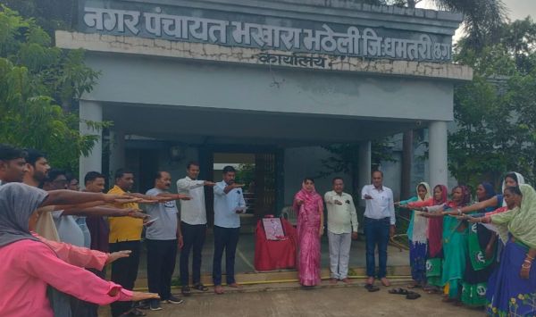 राष्ट्रीय खेल दिवस पर भखारा ने ली अनुशासन और नशामुक्ति की शपथ