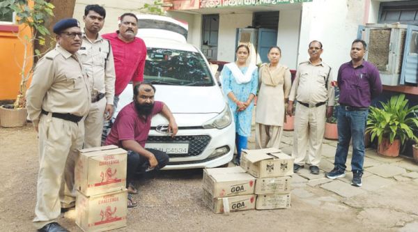 एमपी की अवैध शराब संग 2 गिरफ्तार