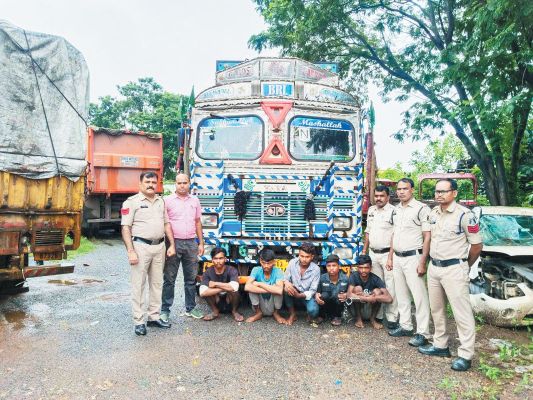 ट्रक चोरी, एमपी के 5 आरोपी गिरफ्तार 