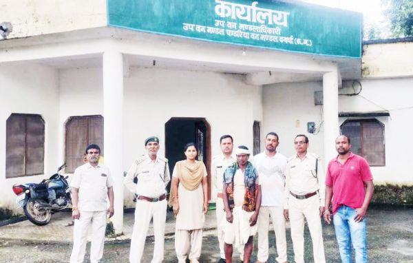 वन भूमि पर अवैध अतिक्रमण, आरोपी गिरफ्तार