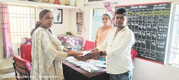 थनेंद्र साहू ने किया गुरुजनों का सम्मान