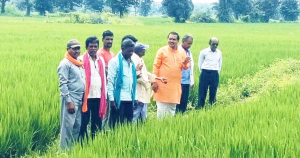 उन्नत तकनीक से कम लगत में अधिकतम उत्पादन, किसानों ने ली जानकारी