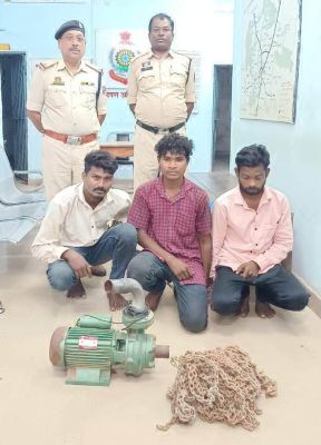 चोरी के 3 आरोपी गिरफ्तार
