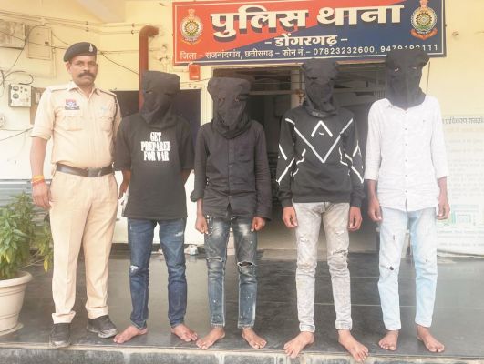 शांतिभंग करने वाले चार आरोपियों पर कार्रवाई
