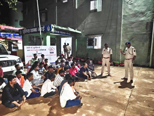 आपराधिक गतिविधियों पर अंकुश लगाने पुलिस की पहल