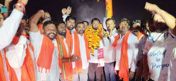 भाजयुमो प्रदेश अध्यक्ष राहुल टिकरिहा का कोण्डागांव आगमन