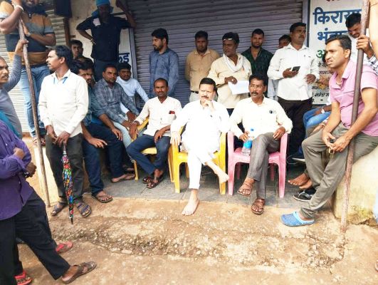 बैराज से शराब फैक्ट्री को पानी देने का विरोध
