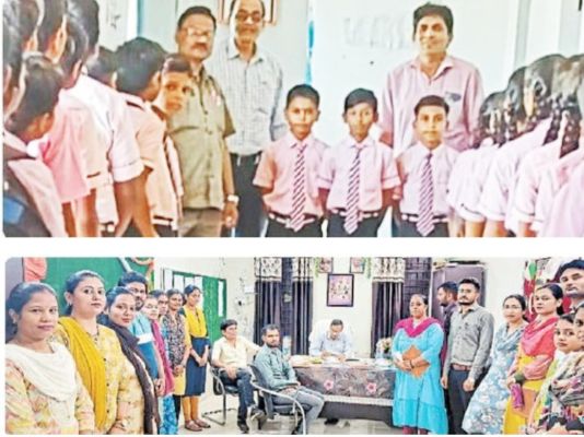 शिक्षकों की अनुपस्थिति व गंदगी पर जताई नाराजगी, सफाई के निर्देश
