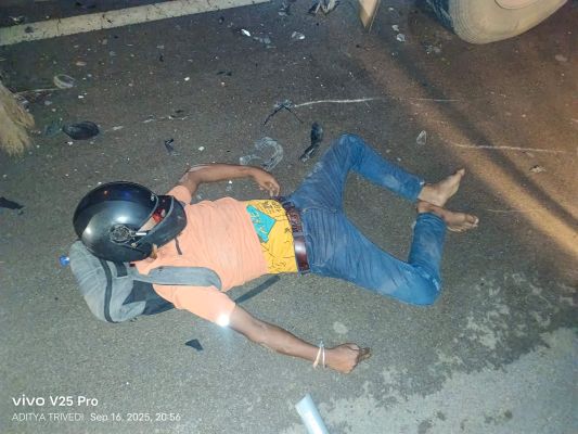 2 हादसे, 2 युवक की मौत, एक जख्मी