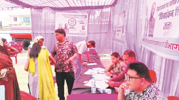 सेवा पखवाड़ा दिवस पर दिव्यांगजनों के लिए  सहायता शिविर