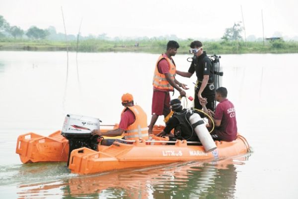 श्याम घुनघुटा बांध में नागरिक सुरक्षा अभ्यास