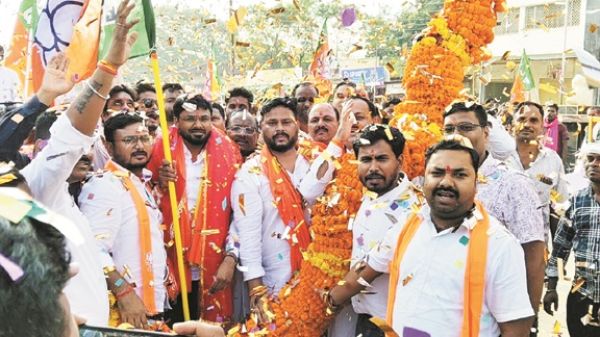 युवा मोर्चा के प्रदेश अध्यक्ष का राजपुर में  स्वागत