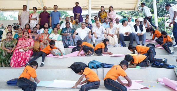 सेवा पखवाड़ा पर चित्रकला प्रतियोगिता