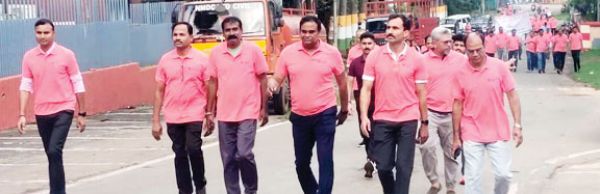 स्वच्छता जागरूकता मार्च, स्वच्छता ही सेवा का दिया संदेश