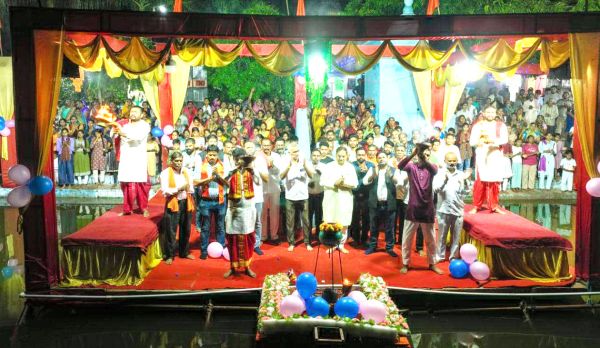 पिपरौद में नवरात्रि पर   गंगा आरती की धूम