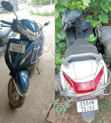 नाबालिग चोर गिरफ्तार, दो एक्टिवा बरामद