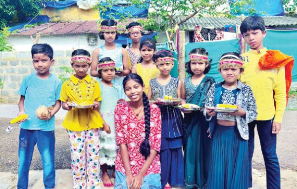 नवरात्रि पर कन्या भोज