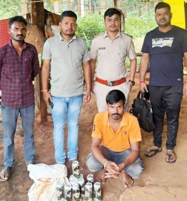  अवैध शराब जब्त, आरोपी गिरफ्तार