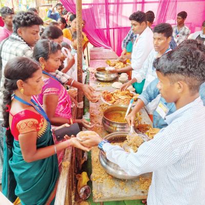 शारदीय नवरात्रि: दंतेश्वरी मंदिर में पूर्णाहुति - महाभंडारा