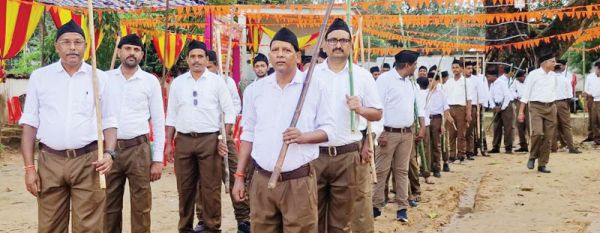  केदमा में पथ संचलन, 175 से अधिक ग्रामीण स्वयं सेवकों ने लिया भाग