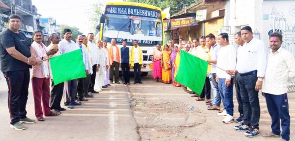 कुरुद जनपद क्षेत्र के 24  तीर्थ यात्री अयोध्या धाम रवाना