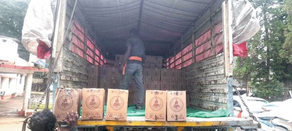  एनएच-43 पर ट्रक से 22 लाख की अवैध शराब जब्त, पंजाब के दो आरोपी गिरफ्तार