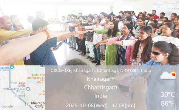 संगीत विवि में नशामुक्ति अभियान के तहत दिलाई गई शपथ