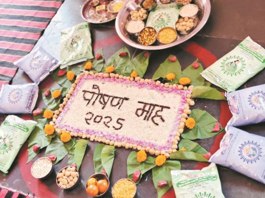 पौष्टिक आहार के महत्व के संबंध में दी जानकारी