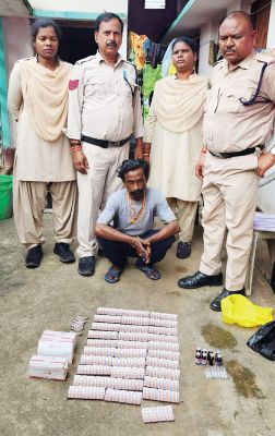 नशीली टैबलेट-इंजेक्शन संग आरोपी गिरफ्तार
